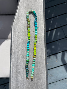 Neon peacock necklace