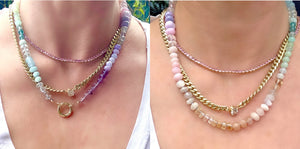 Celina pastel gemstone necklace