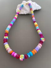 Load image into Gallery viewer, Flower power candy opal necklace
