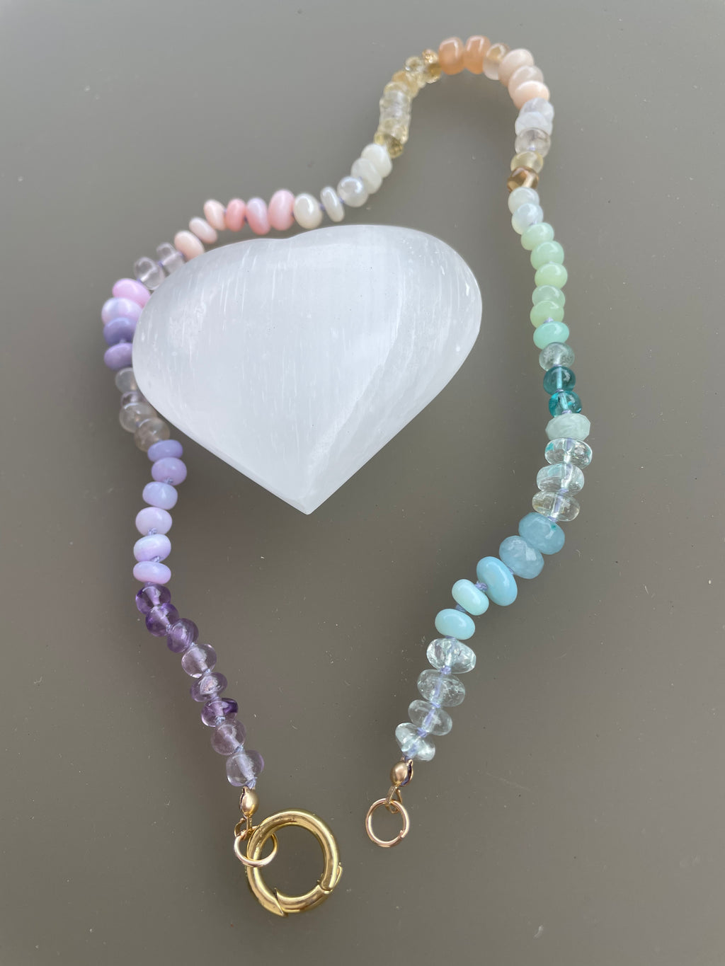 Celina pastel gemstone necklace