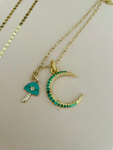 Emerald crescent moon