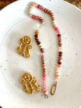 Load image into Gallery viewer, Gingerbread gemstone necklace
