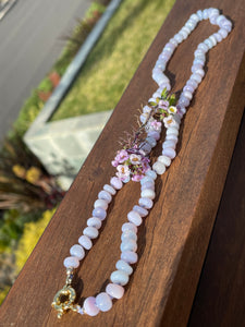 Chiffon opal necklace