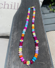 Load image into Gallery viewer, Flower power candy opal necklace
