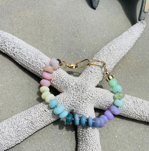 Unicorn pastel bracelet or extender