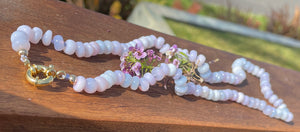 Chiffon opal necklace