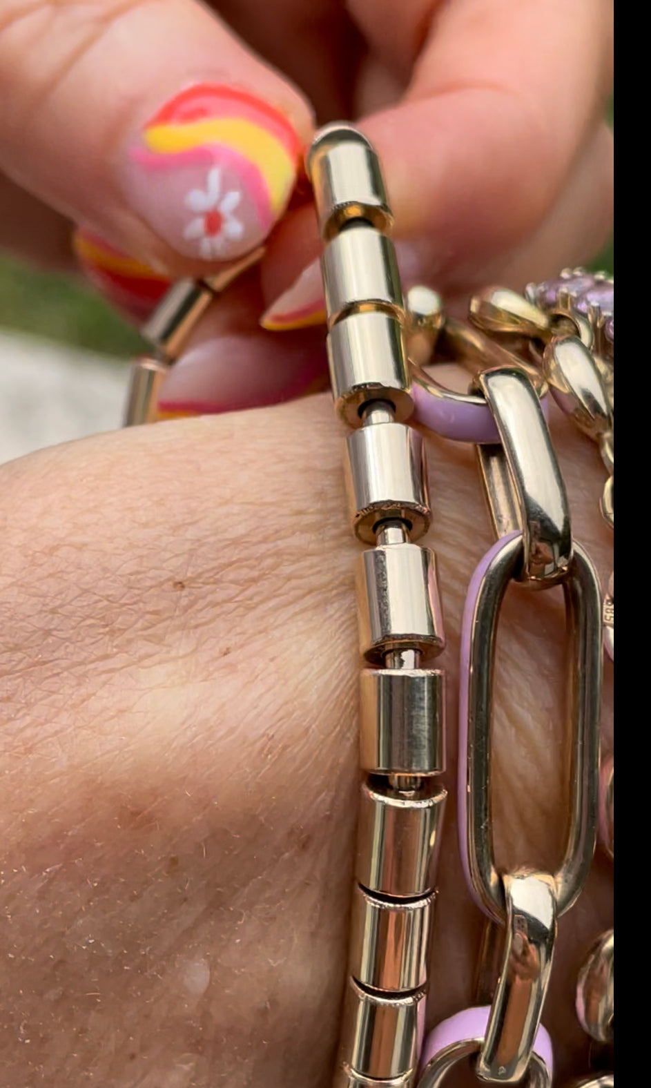 14kt diamond stretchy bangle bracelet
