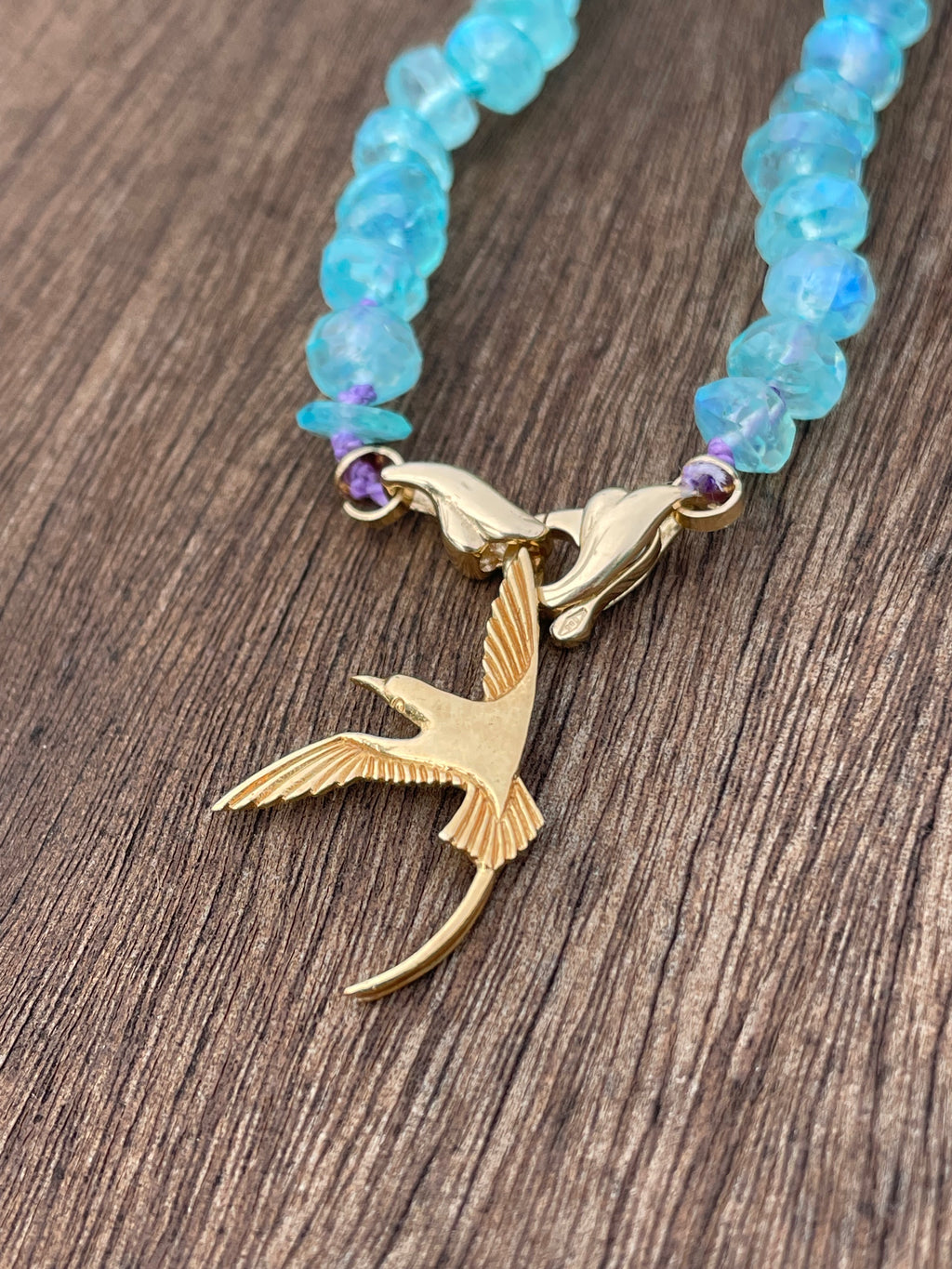 Mermaid moonstone necklace