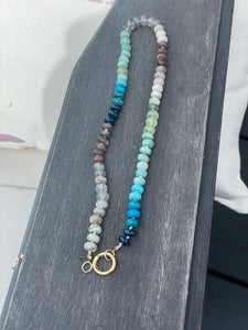 Ojai rustic gemstone necklace