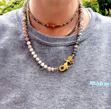 Load image into Gallery viewer, Sandy moonstone mermaid necklace
