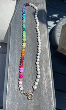 Load image into Gallery viewer, rainbow cord dye Rainbow pearl halfsie
