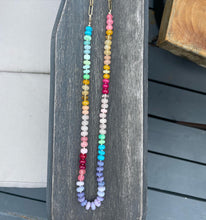 Load image into Gallery viewer, Malibu adjustable rainbow necklace
