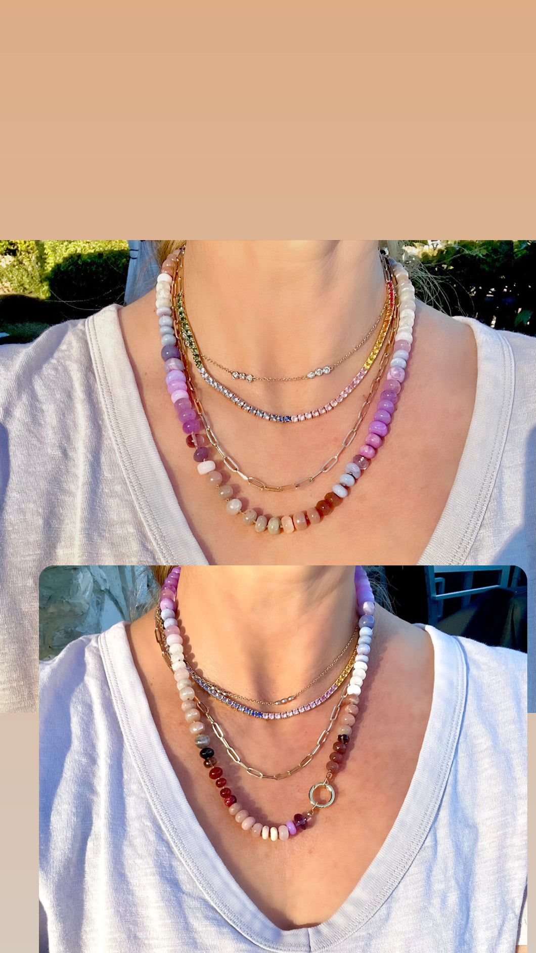 Alexandra gemstone necklace