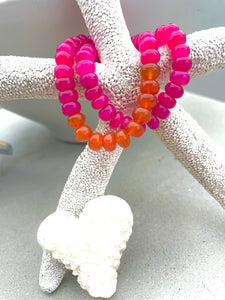 Juicy Neon gemstone bracelets