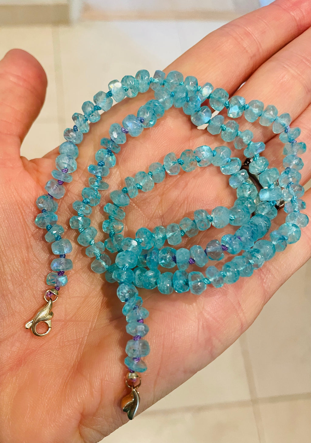 Mermaid moonstone necklace