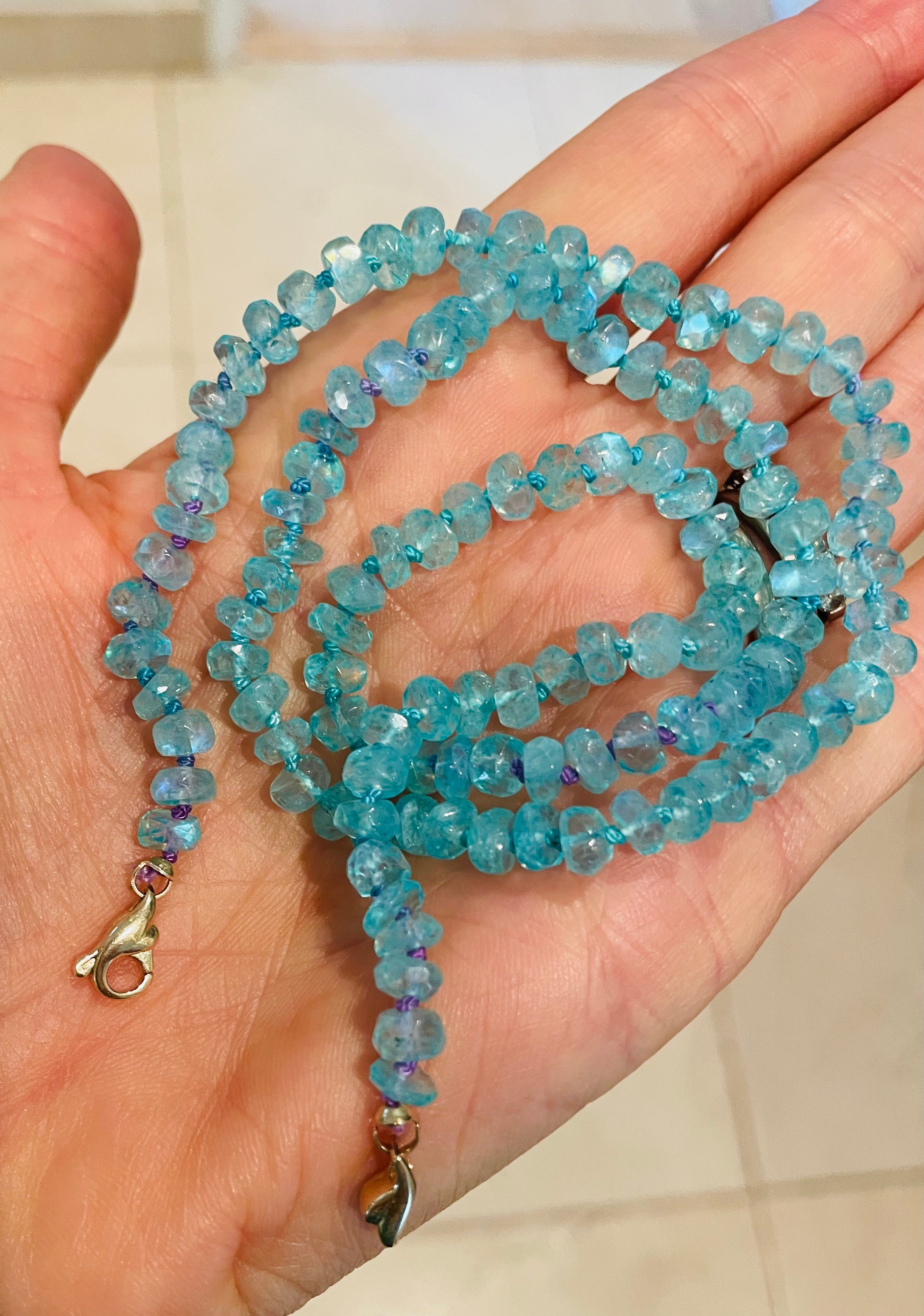 Mermaid moonstone necklace