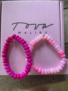 Pink opal bracelets