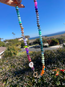 Tide pools gemstone necklace