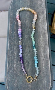 Celina pastel gemstone necklace