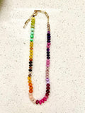 Mod rainbow gemstone necklace