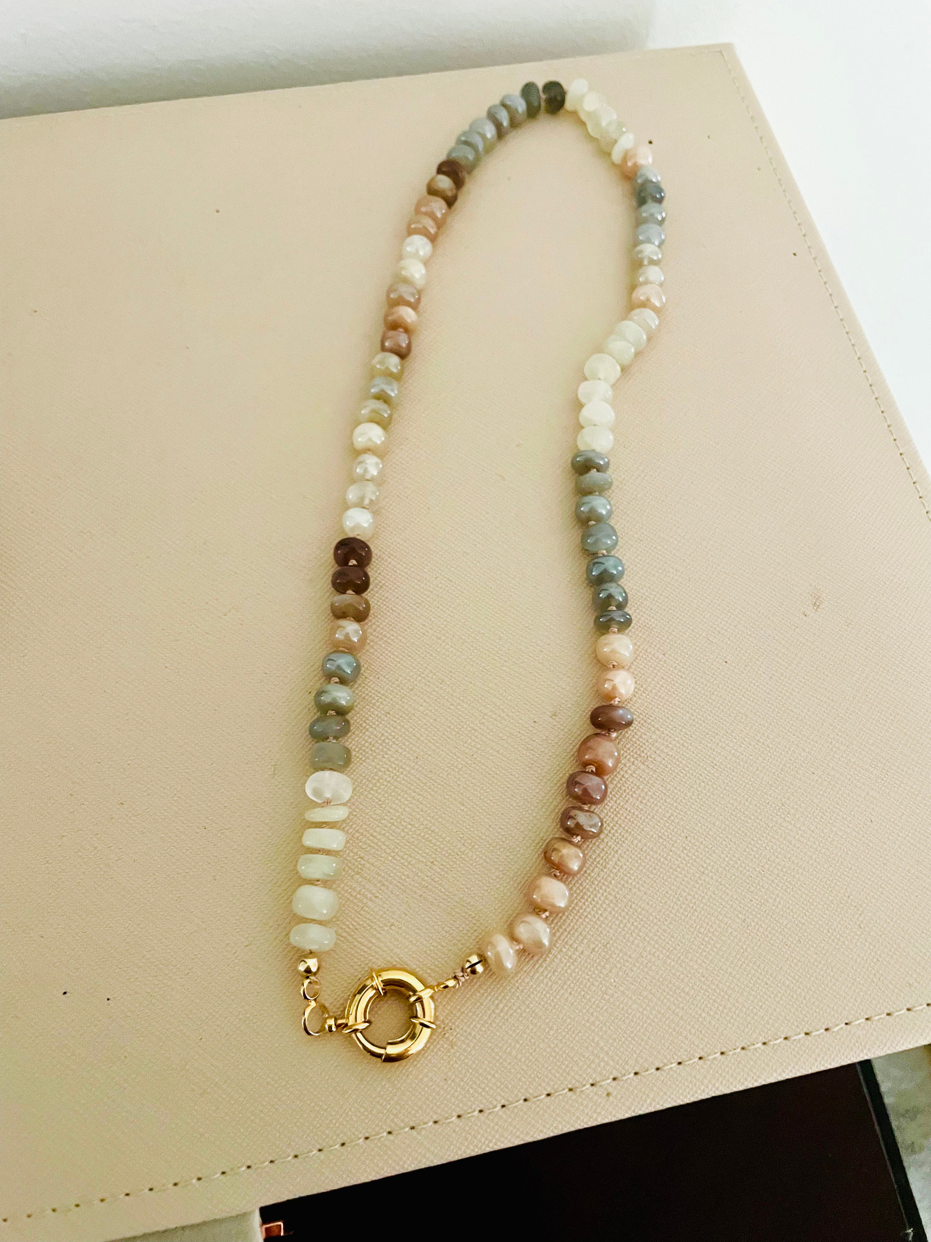 Ombré moonstone necklace