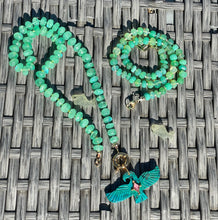 Load image into Gallery viewer, Chryspohrase smaller bead necklace
