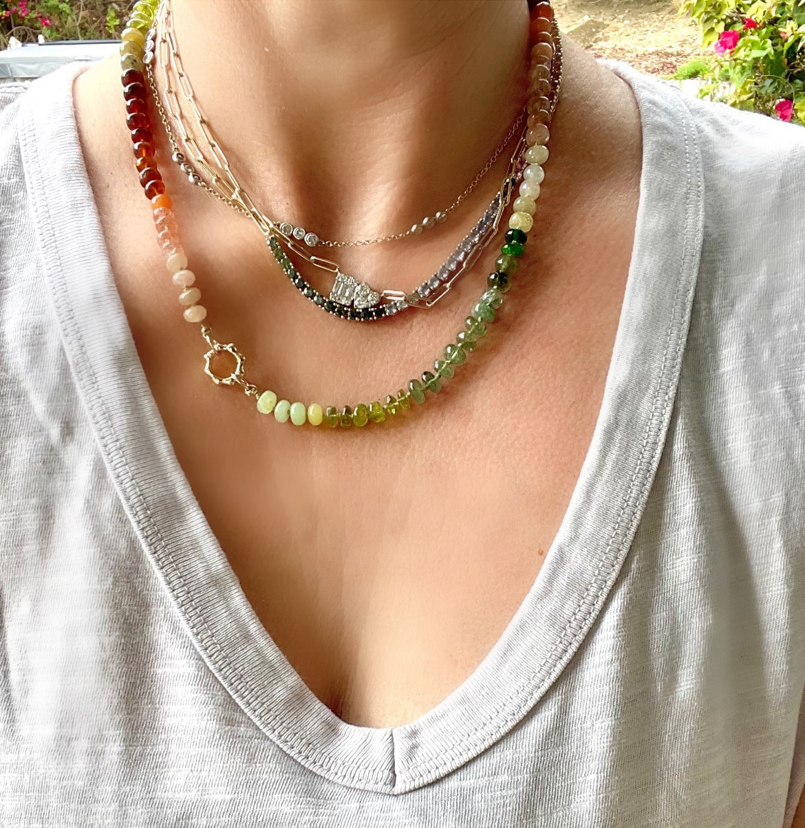 Lakeview gemstone necklace