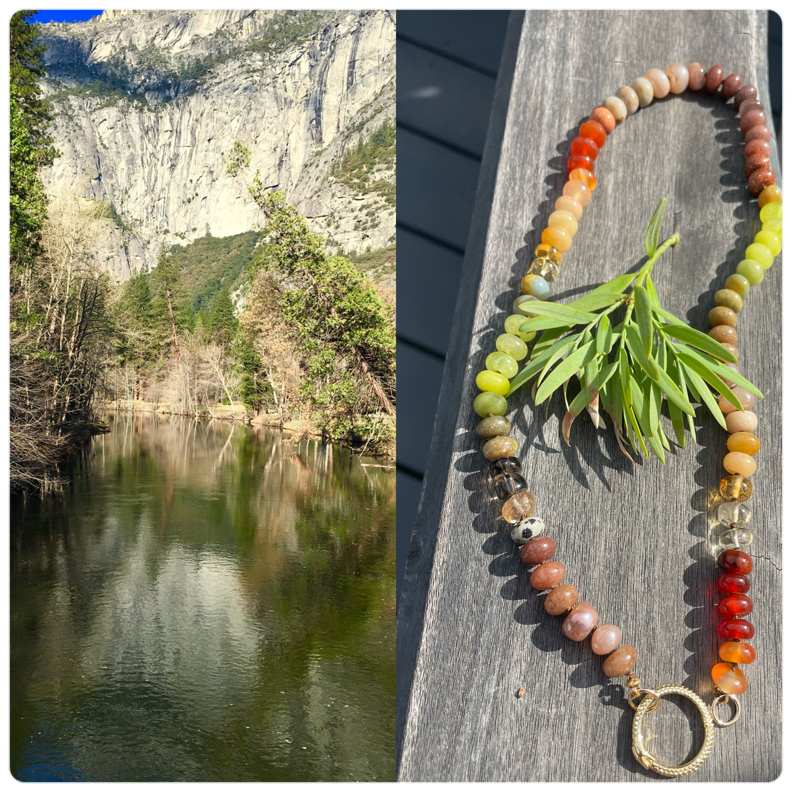 Yosemite gemstone necklace