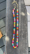 Load image into Gallery viewer, Skittles gemstone necklace
