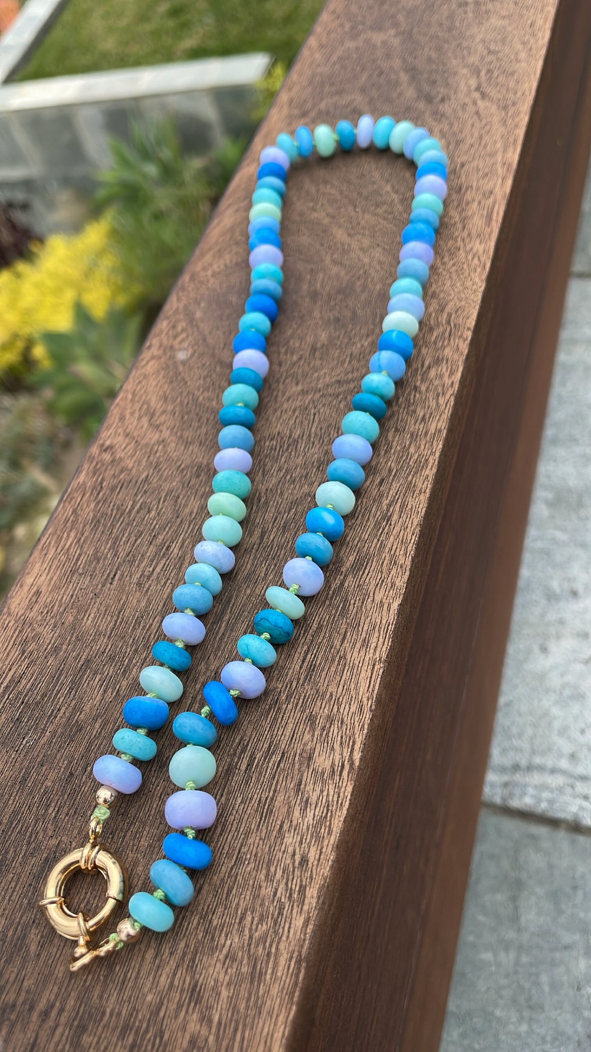 Jolly rancher candy gemstone necklace