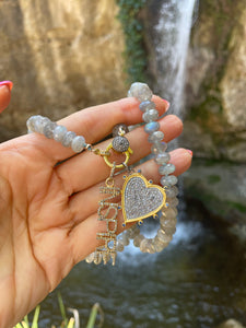 Labradorite good vibes necklace