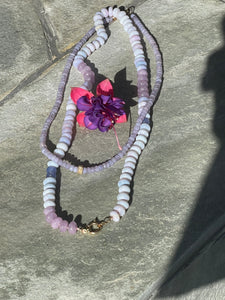 Lilac magic gemstone necklace