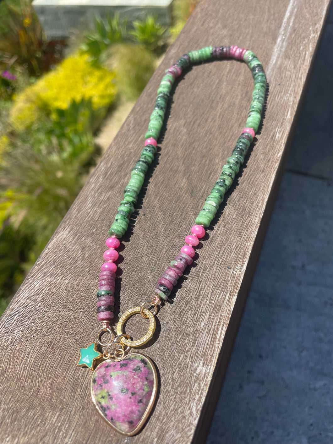 Zoisite necklace