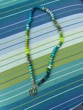 Load image into Gallery viewer, Neon peacock necklace
