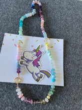 Load image into Gallery viewer, Unicorn gemstone necklace
