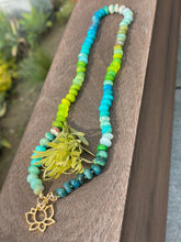 Load image into Gallery viewer, Neon peacock necklace
