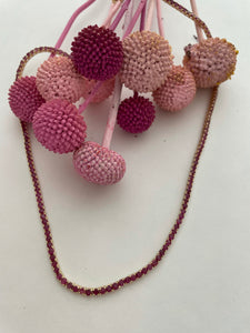 Natural Ruby tennis necklace