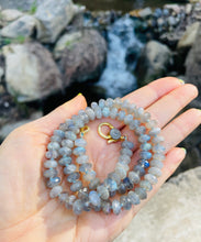 Load image into Gallery viewer, Labradorite good vibes necklace
