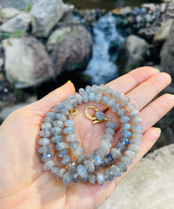 Labradorite good vibes necklace