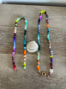 Tide pools gemstone necklace