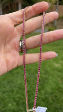 Load image into Gallery viewer, Natural Ruby tennis necklace
