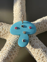 Load image into Gallery viewer, Turquoise mushroom pendant
