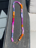 Santorini gemstone necklace