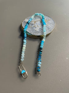 Blue lagoon gemstone necklace