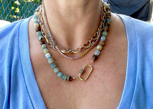 Calcite gemstone necklace