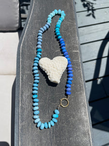 Cabo Wabo ombré blue necklace