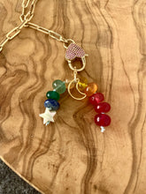 Load image into Gallery viewer, Rainbow gemstone pendant
