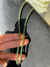 Load image into Gallery viewer, Emerald tennis necklace
